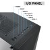 Ant Esports Ice-100 Mid-Tower Computer Gaming Cabinet With Rgb Light- Black (Mt)