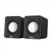 Enter Pair Black Blue USB 2.0 3.5mm Stereo Mini Multimedia Speaker Sound Box