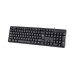 Enter USB Interface Standard 104 Key Slim Keyboard - Pinnacle Wired USB Desktop Keyboard  (Black)