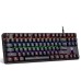 Enter Phoenix Pro Mechanical USB Gaming Keyboard with 26 Anti Ghosting Keys, Rainbow LED Lights (8LED Modes), Windows Lock Key with 12 Multimedia Keys, Splash Resistant, Fading Resistant Keycaps