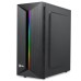 Enter Razor Mid-Tower Computer Gaming Cabinet With Rgb Light- Black (Mt)