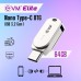 EVM 64 GB Nano Type C OTG USB 3.2 Gen 1 - Ultra Fast Access, 100 MB/s Read Speed, 30 MB/s Write Speed, Shockproof Metal Casing - Universal Compatibility (EEOT/64GB)