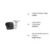 HIKVISION 5 MP Outdoor Bullet CCTV Ethernet Camera with inbuilt Audio Mic IP67 DS-2CE16H0T-ITPFS + BNC/DC, 1080p White